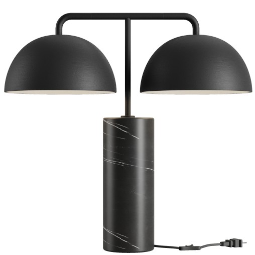 Domes Black Marble Table Lamp