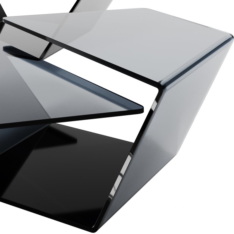 All Glass Cocktail Table by Chintaly Imports Image 2