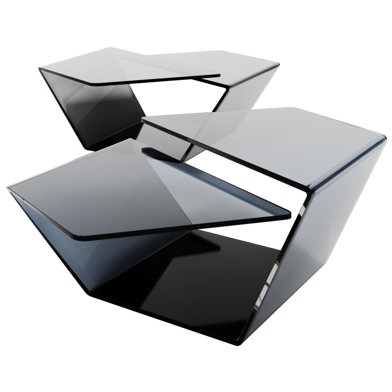 All Glass Cocktail Table by Chintaly Imports Image 4