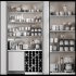Built in Hidden Coffee Bar Cabinet Modern Beverage Station - Thumbnail 4
