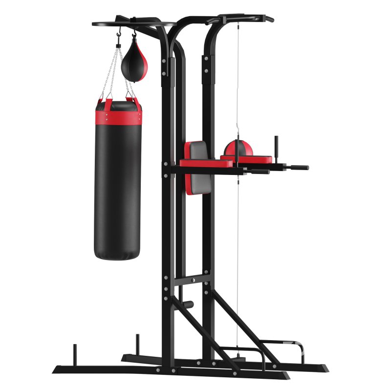 Power Boxing Station Stand Gym Speed Ball Punching Bag Image 1