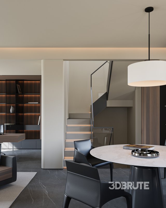 Modern living and dining room Image 4