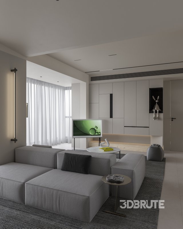 Modern living and dining room Image 2
