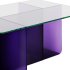 Acrylic Purple Coffee Table with Clear Top by Chairish - Thumbnail 3
