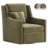 Brooksville Upholstered Swivel Armchair - Thumbnail 2