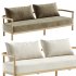 Cove Teak 3 Seat Sofa - Thumbnail 1