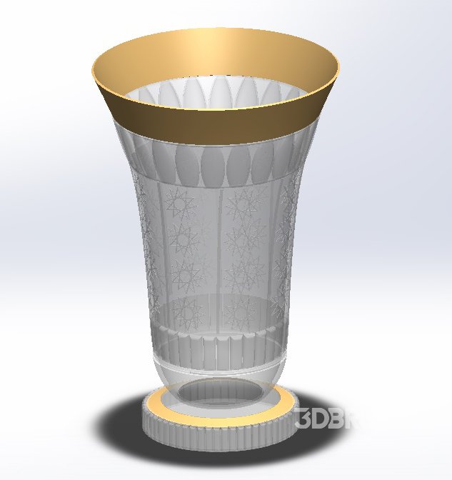 Flower vase models: 3D printing, metal processing, glass and crystal, interior decoration. Image 5