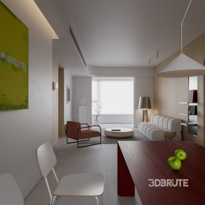 Modern living and dining room Image 4