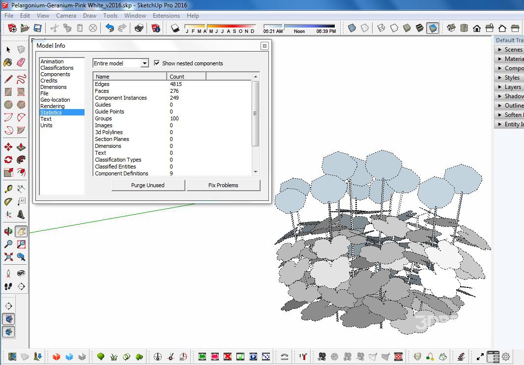 Pelargonium-Geranium-Pink White Image 1