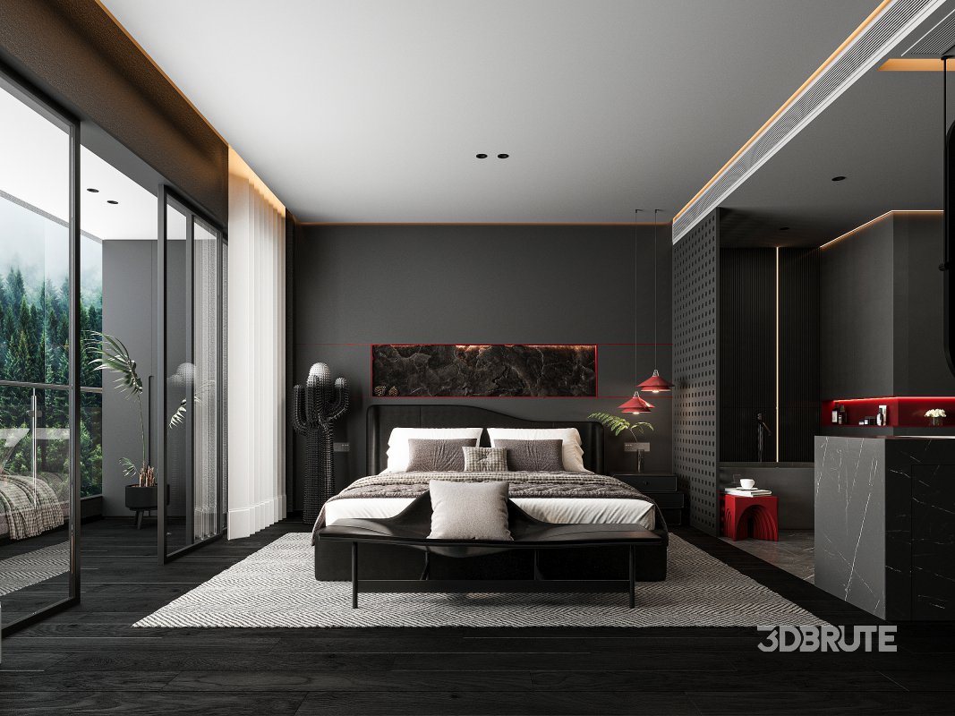 Modern bedroom Image 1