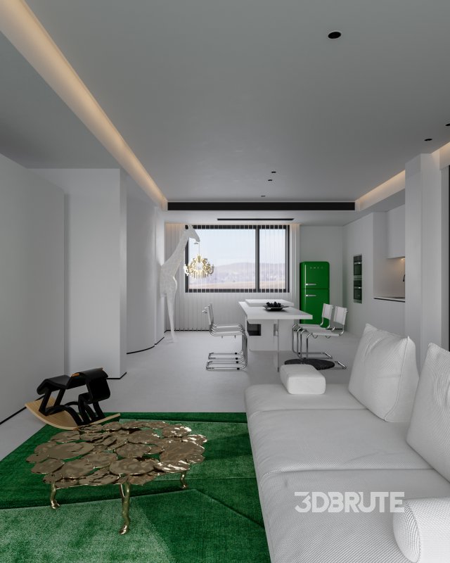 Modern living and dining room Image 2