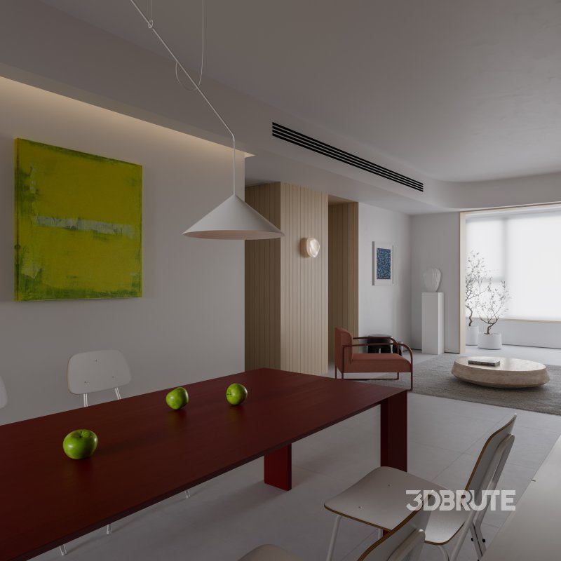 Modern living and dining room Image 3