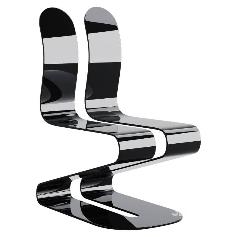 Fluid Ribbon Black Chair Image 6