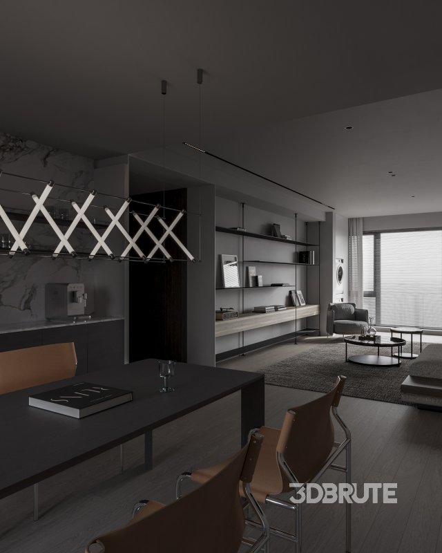 Modern living and dining room Image 7