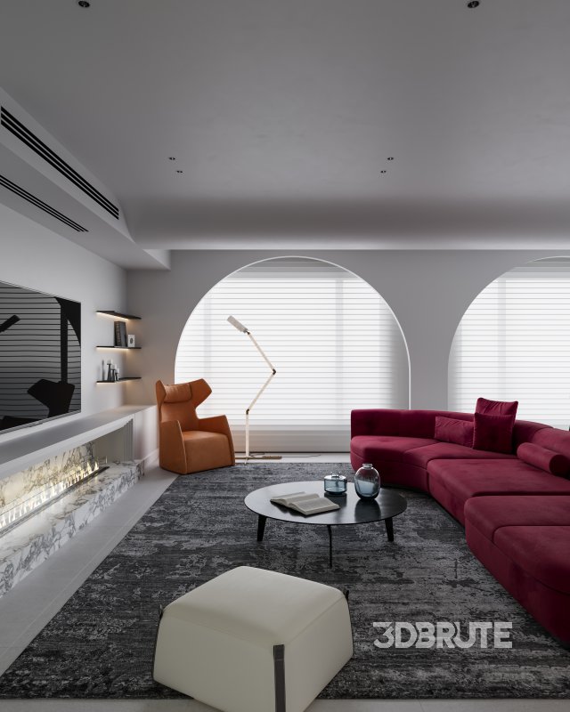 Modern living and dining room Image 2