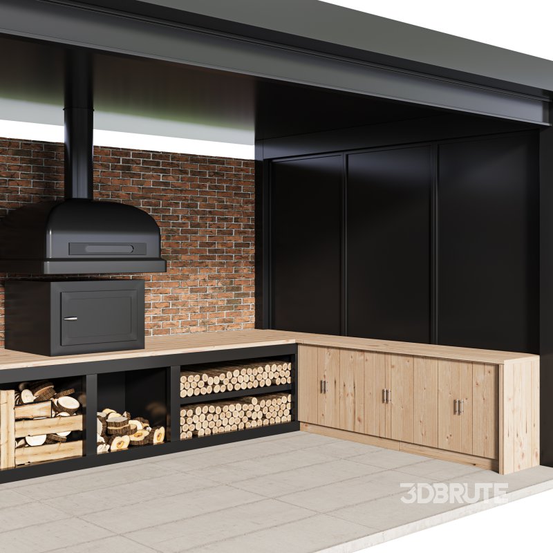 Modern Outdoor Kitchen 03 Image 5