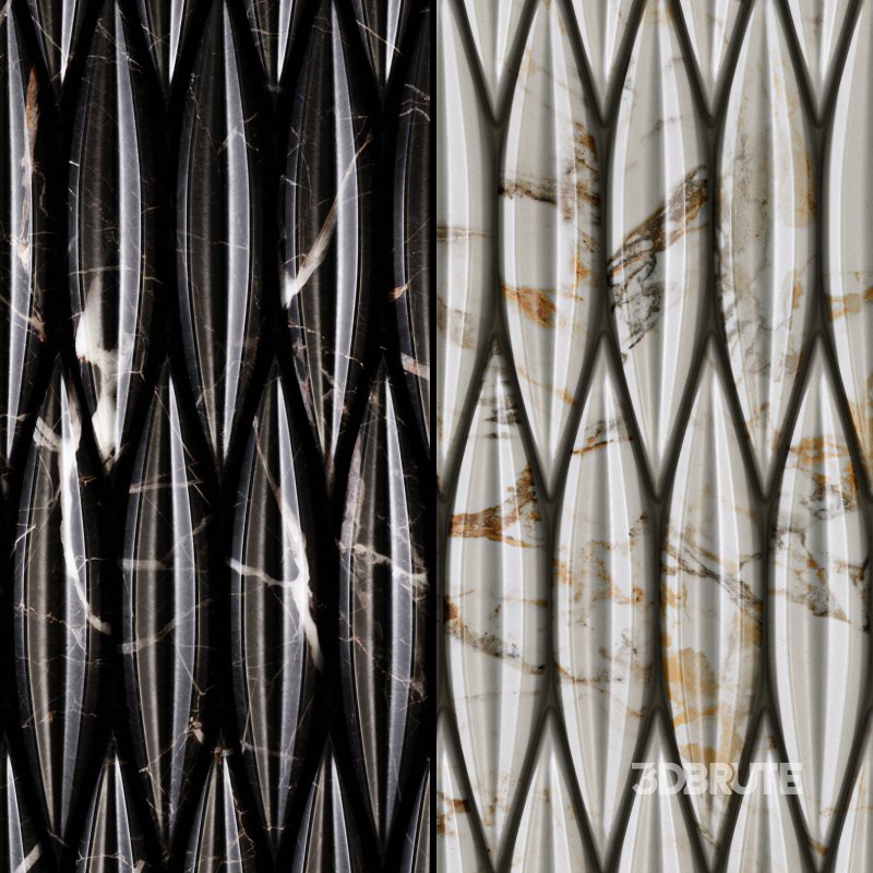 Modern 3D Ceramic Wall Tiles (Seamless) Image 2