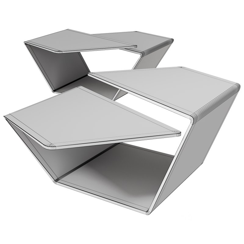 All Glass Cocktail Table by Chintaly Imports Image 1