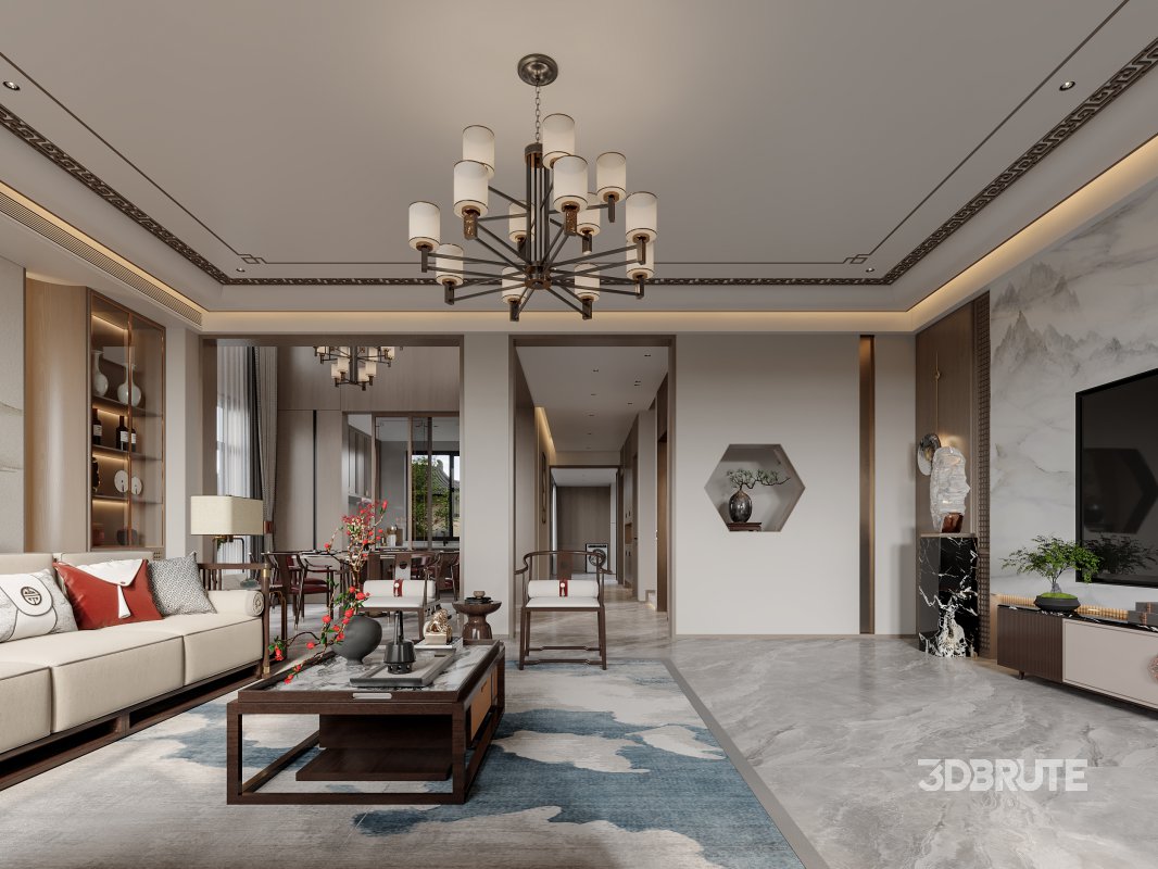 Chinese Living Room Dining Room Image 4