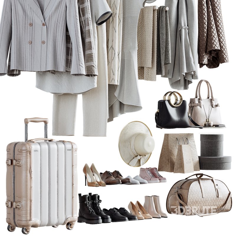 Clothing, shoes and accessories for wardrobe or shop 04 Image 4