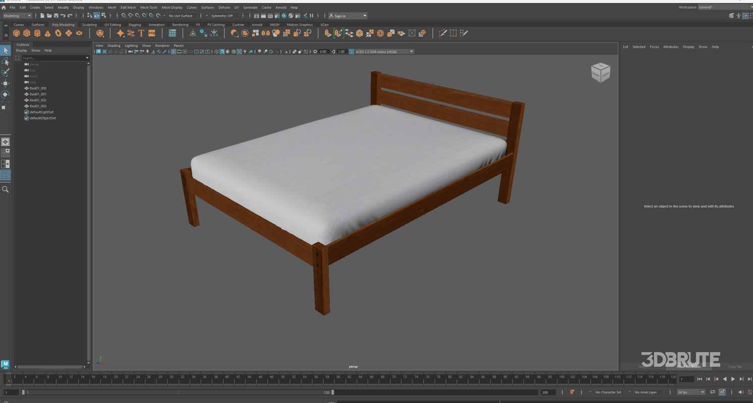 Classic Wooden Bed Image 17