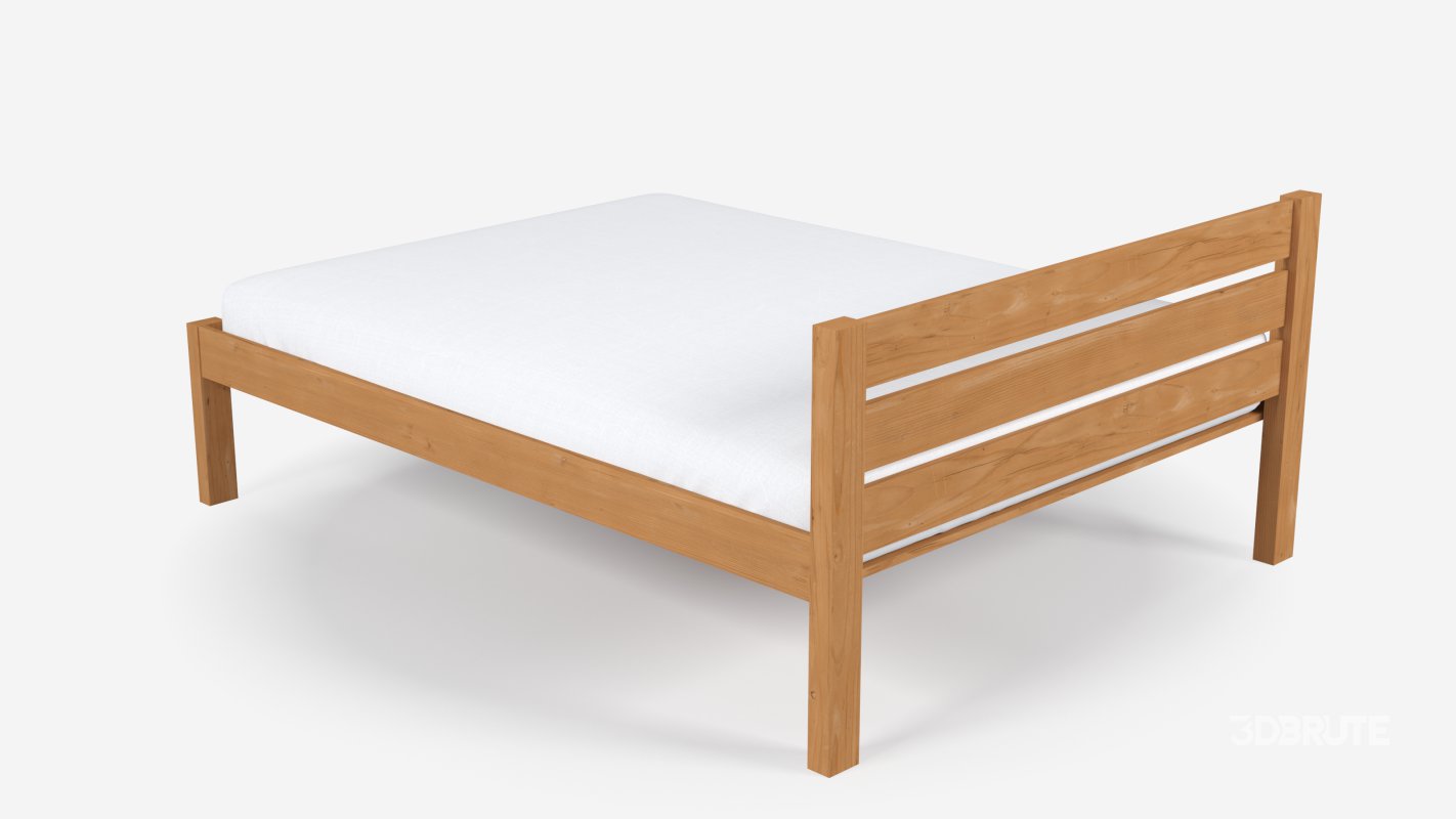 Classic Wooden Bed Image 3