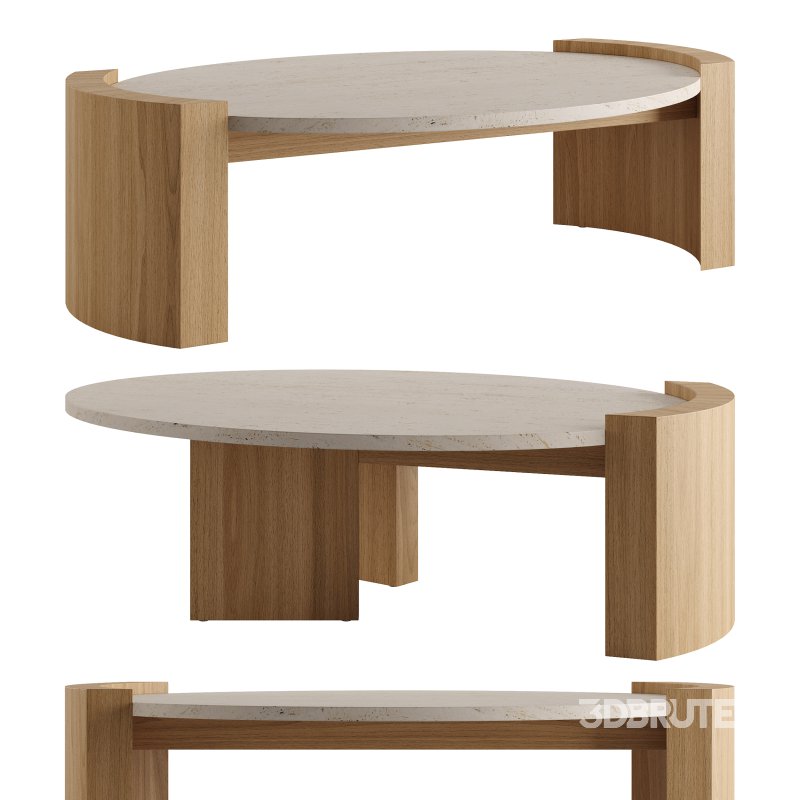 JIA OVAL Coffee Table by Atelier De Troupe Image 2