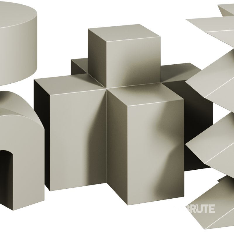 Studio Brancusi Sculptural Side Tables Matte Steel Customizable by 1stDibs Image 1