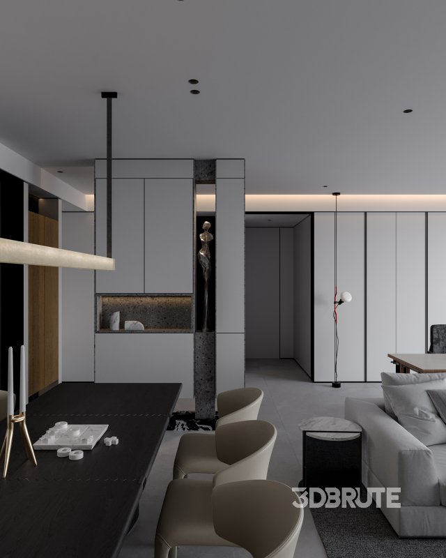 Modern living and dining room Image 9