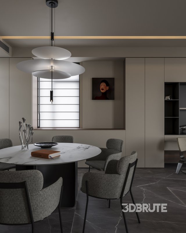 Modern living and dining room Image 6