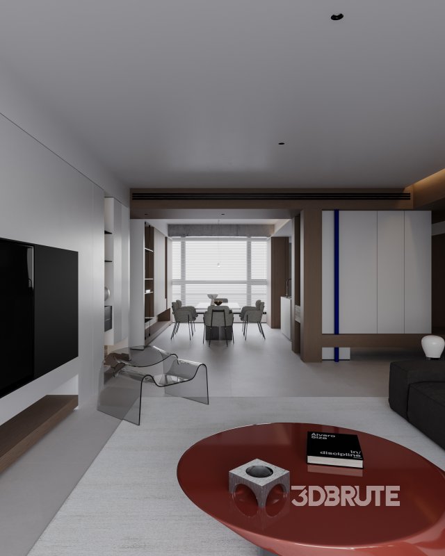 Modern living and dining room Image 2