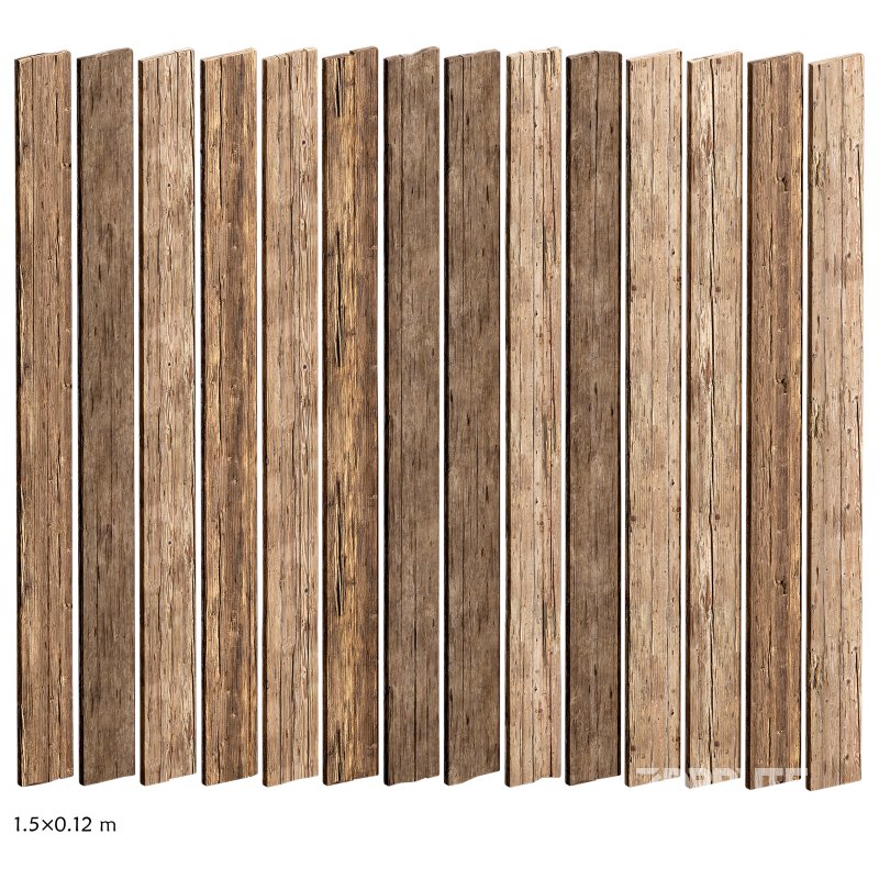 Wooden Plank & Beam Vol.01 – Medieval 3D Asset Pack/Low Poly/Game Ready Image 7