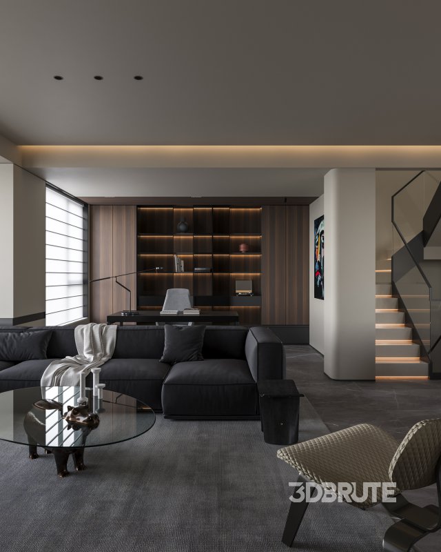 Modern living and dining room Image 2