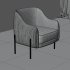 Modern Upholstered Armchair - Thumbnail 5