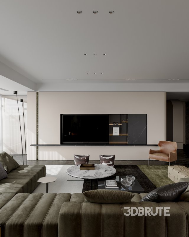 Modern living and dining room Image 2