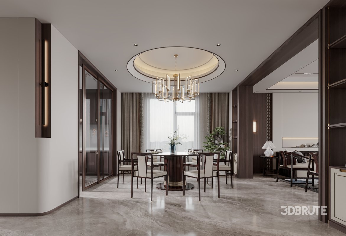 Chinese Living Room Dining Room Image 8