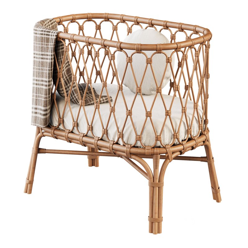 Rattan Children’s Bed Image 1