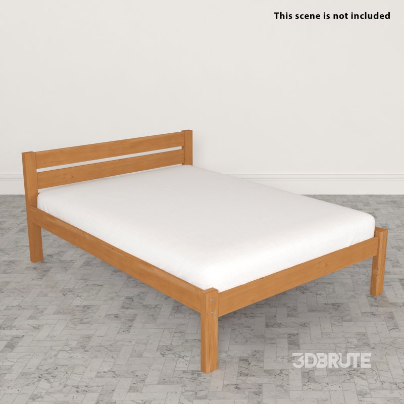 Classic Wooden Bed Image 6