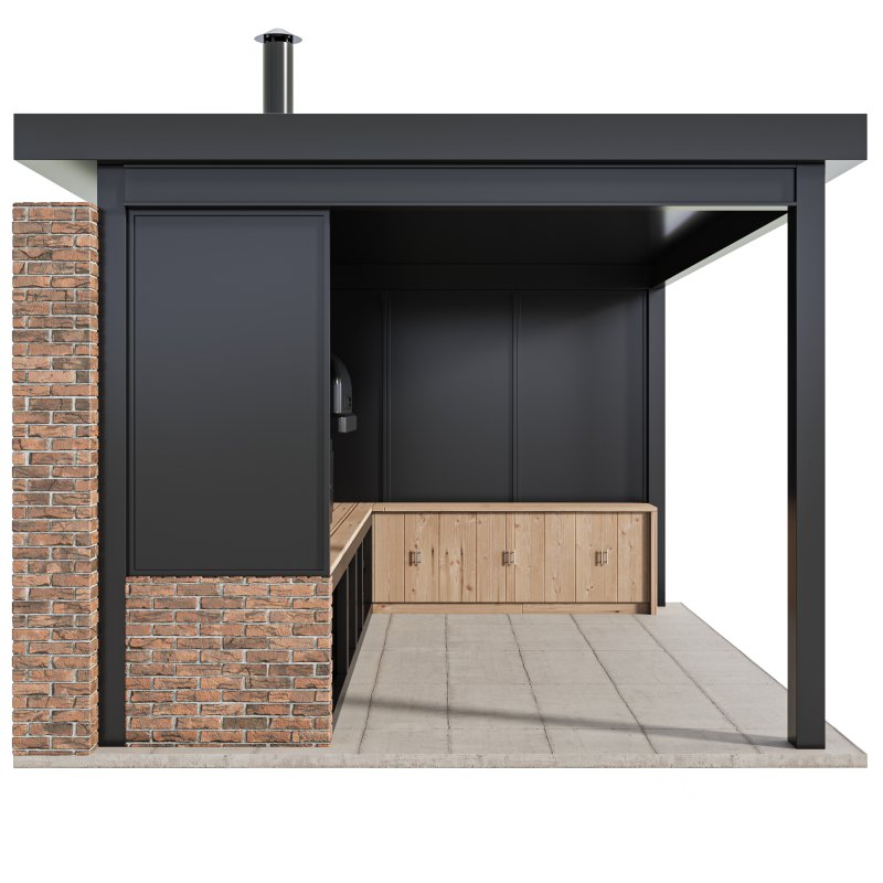 Modern Outdoor Kitchen 03 Image 6