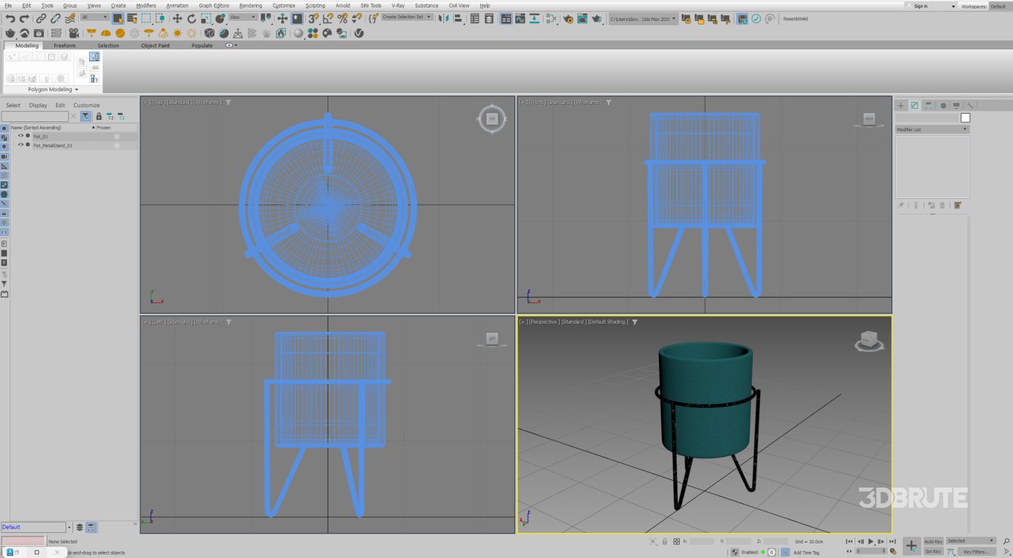 Turquoise Ceramic Pot Image 15