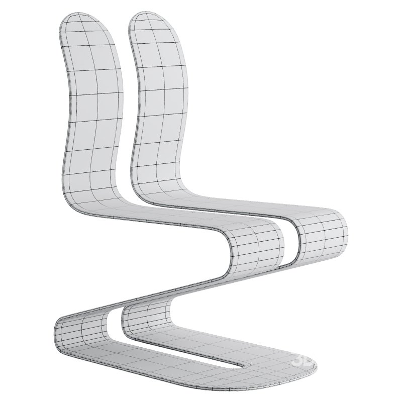 Fluid Ribbon Black Chair Image 2