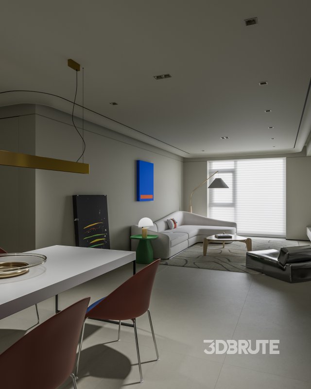 Modern living and dining room Image 4