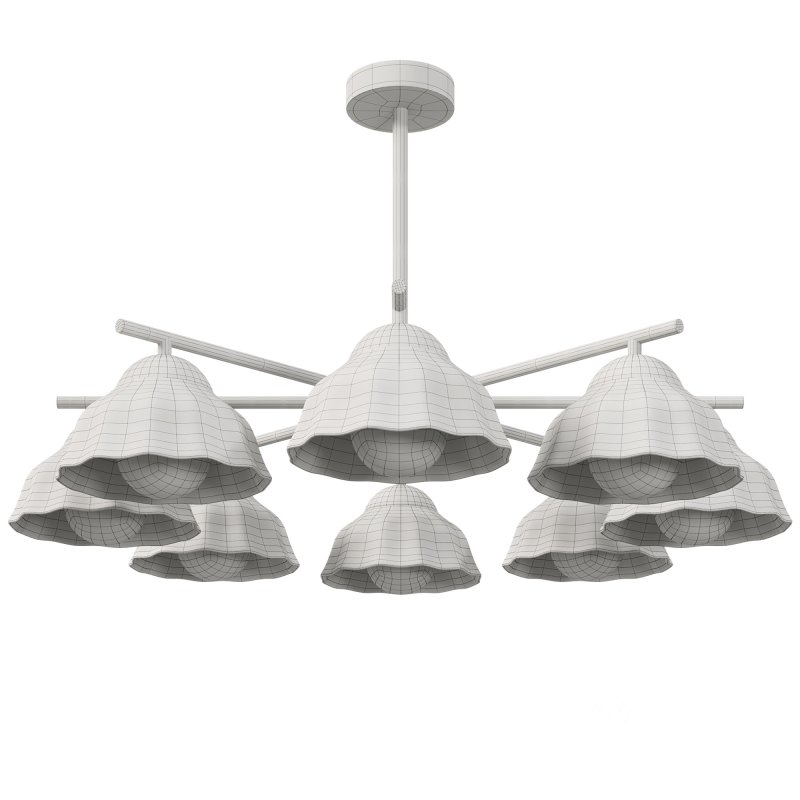 Flower Shade Chandelier Image 5