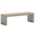 Alania Concrete and Teak Bench - Thumbnail 2