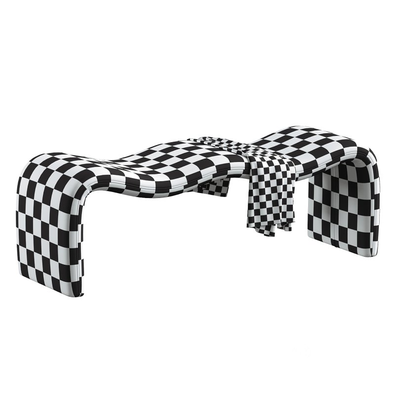 Monifa Chenille Fabric Bench Image 7