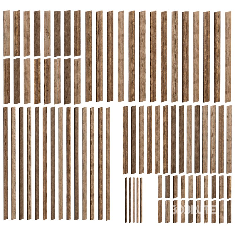 Wooden Plank & Beam Vol.01 – Medieval 3D Asset Pack/Low Poly/Game Ready Image 3