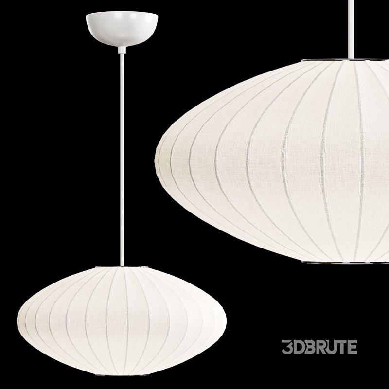 Tatami Fabric Shade LED Pendant Image 5