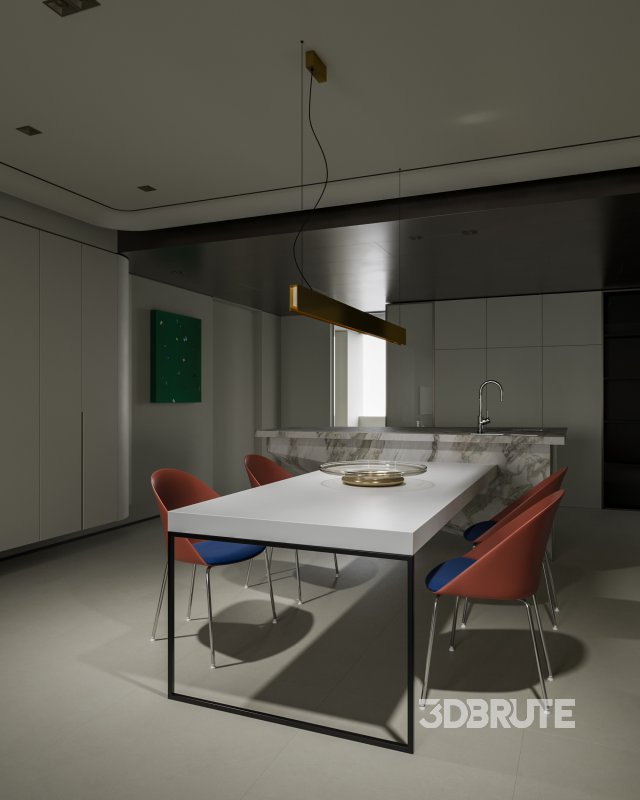 Modern living and dining room Image 2