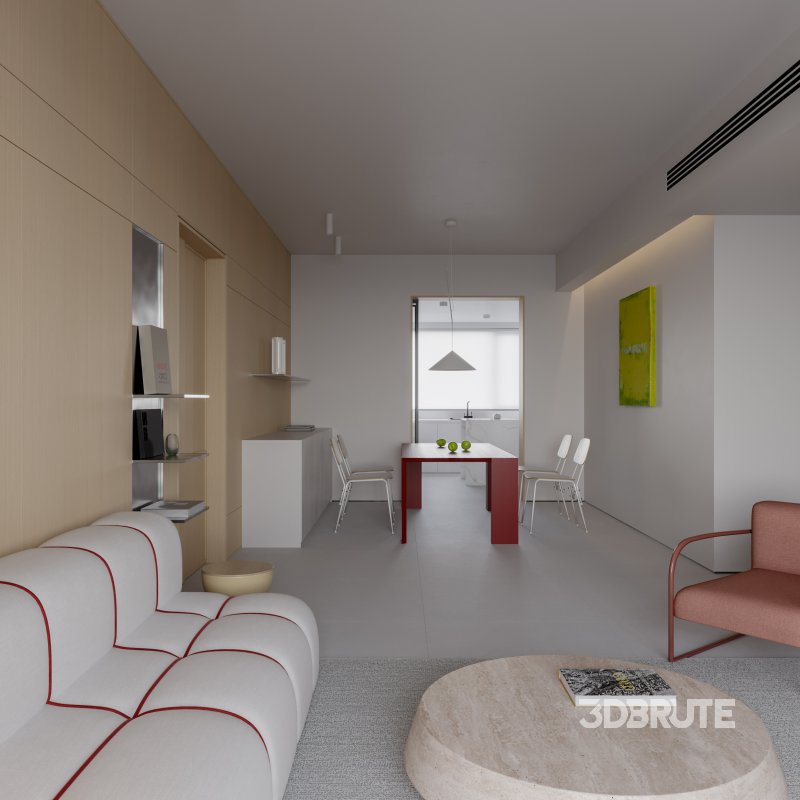 Modern living and dining room Image 5