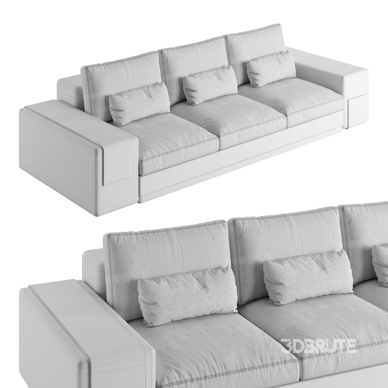 MIES 3 Seat Sofa by ALMA de LUCE Image 3